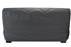 Canapé clic-clac tissu matelas Bultex 15 cm Gina - Gris Foncé
