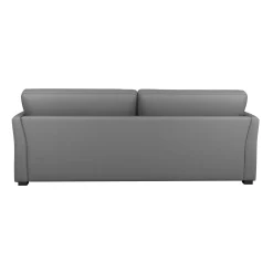 Canapé convertible tissu coton déhoussable Marbella - Gris - 4 places