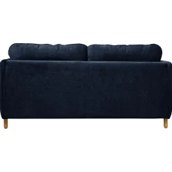 Canapé convertible tissu chenillé Portimo - Marine