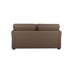 Canapé convertible tissu coton déhoussable Marbella - Taupe - 2 places