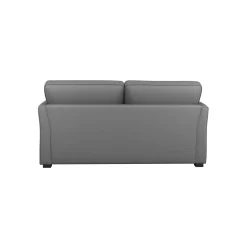 Canapé convertible tissu coton déhoussable Marbella - Gris - 2 places