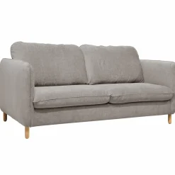 Canapé convertible tissu chenillé Portimo - Gris Clair