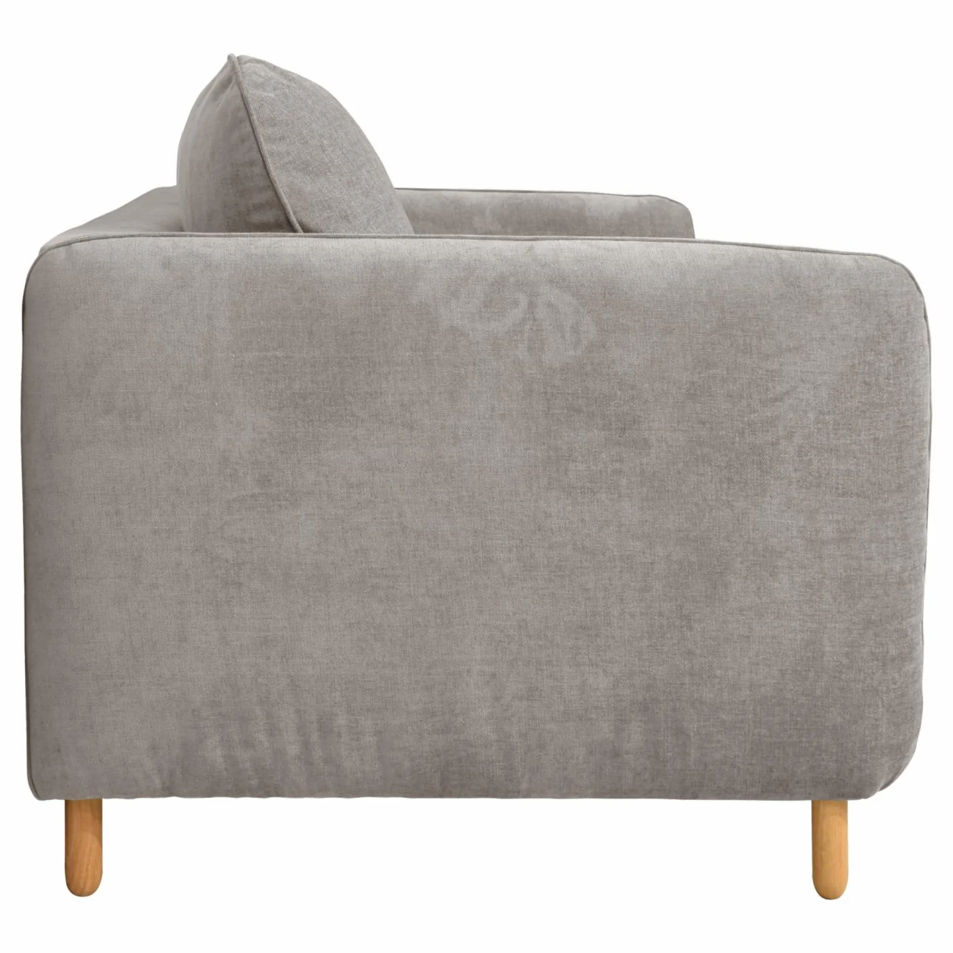 Canapé convertible tissu chenillé Portimo - Gris Clair