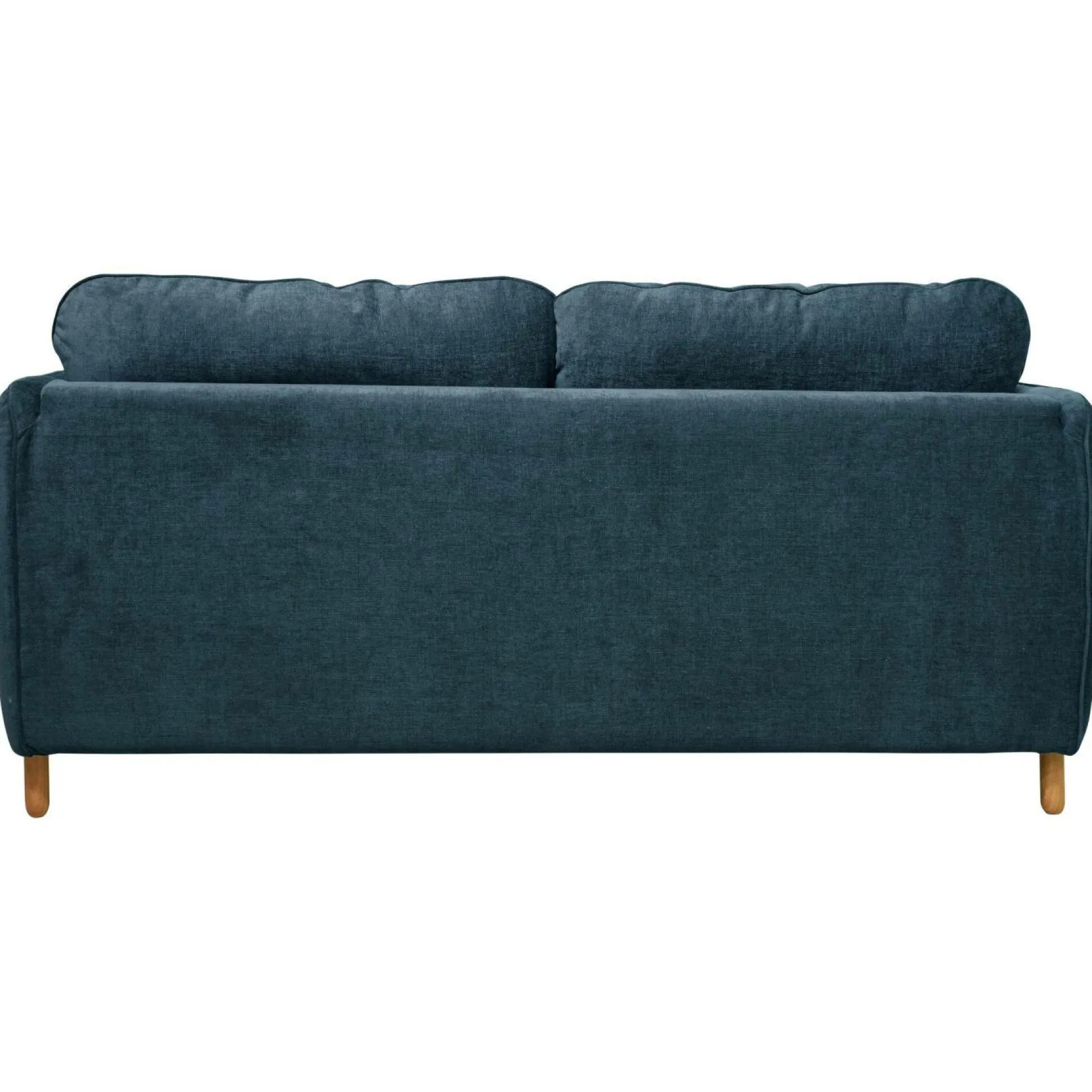 Canapé convertible tissu chenillé Portimo - Bleu Atlantique