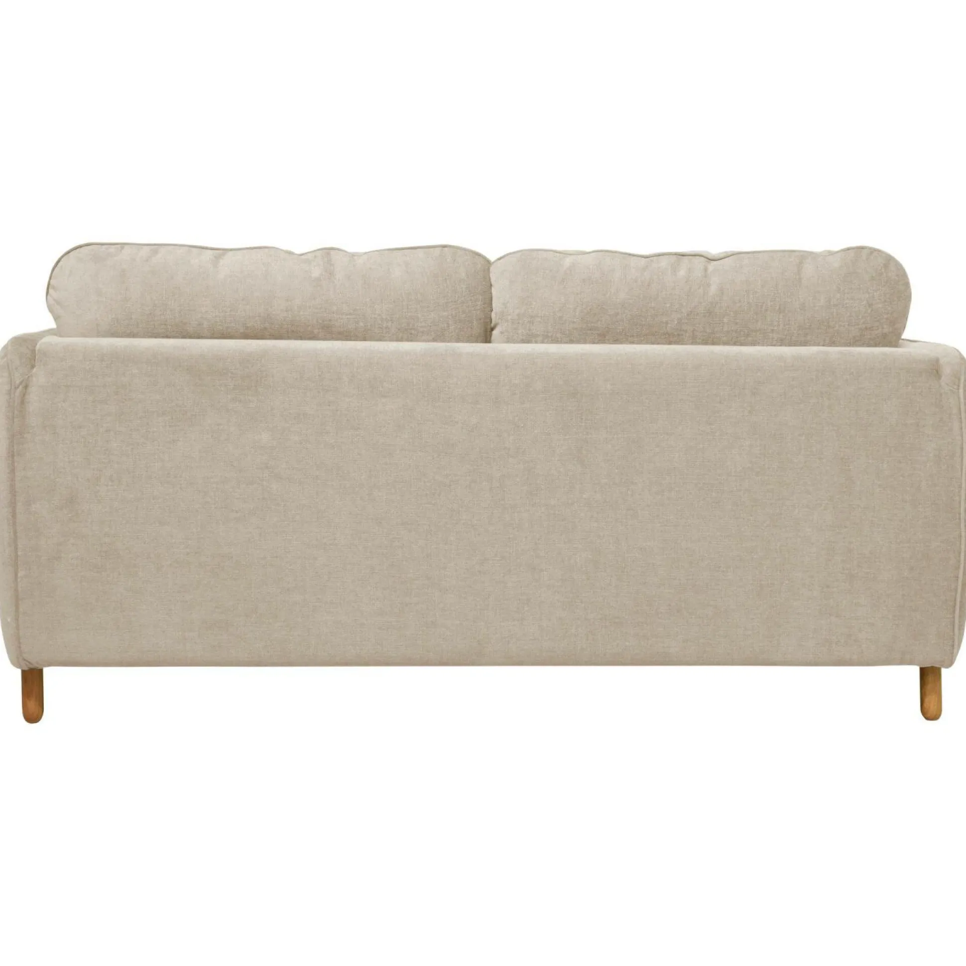 Canapé convertible tissu chenillé Portimo - Ecru