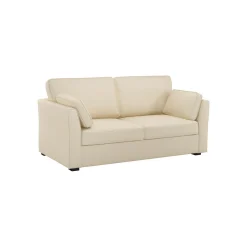 Canapé convertible tissu coton déhoussable Marbella - Beige - 2 places