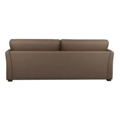 Canapé convertible tissu coton déhoussable Marbella - Taupe - 4 places