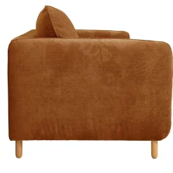 Canapé convertible tissu chenillé Portimo - Ocre