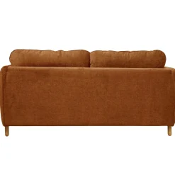 Canapé convertible tissu chenillé Portimo - Ocre