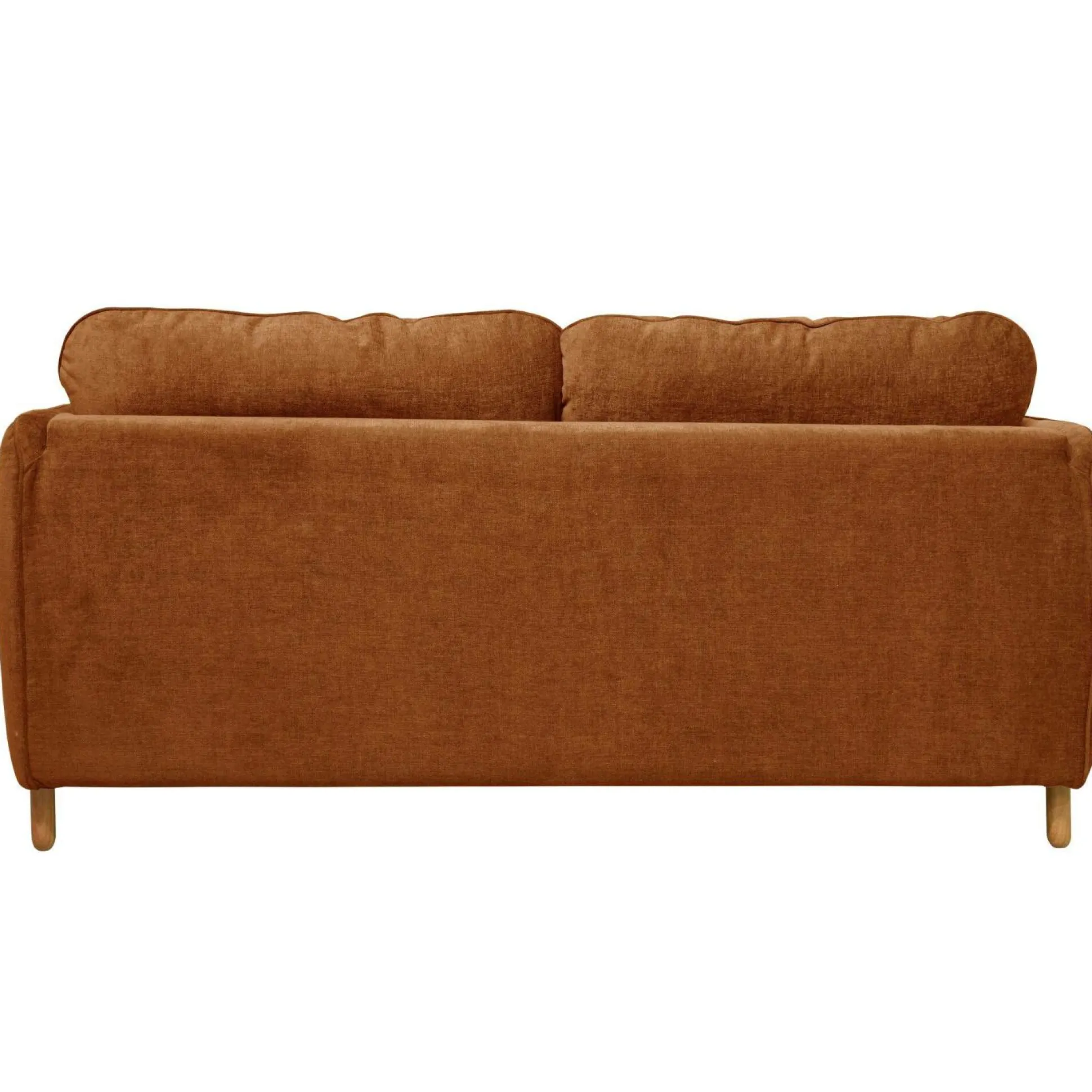 Canapé convertible tissu chenillé Portimo - Ocre