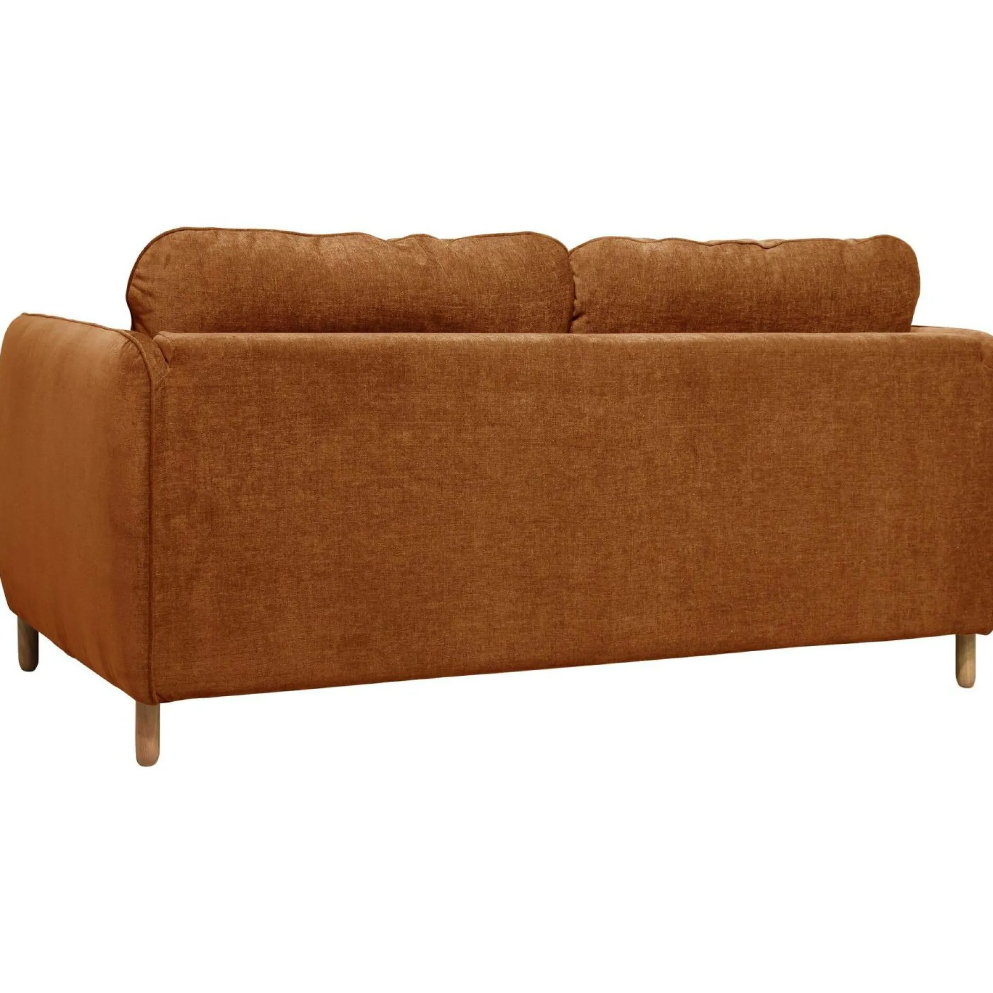 Canapé convertible tissu chenillé Portimo - Ocre