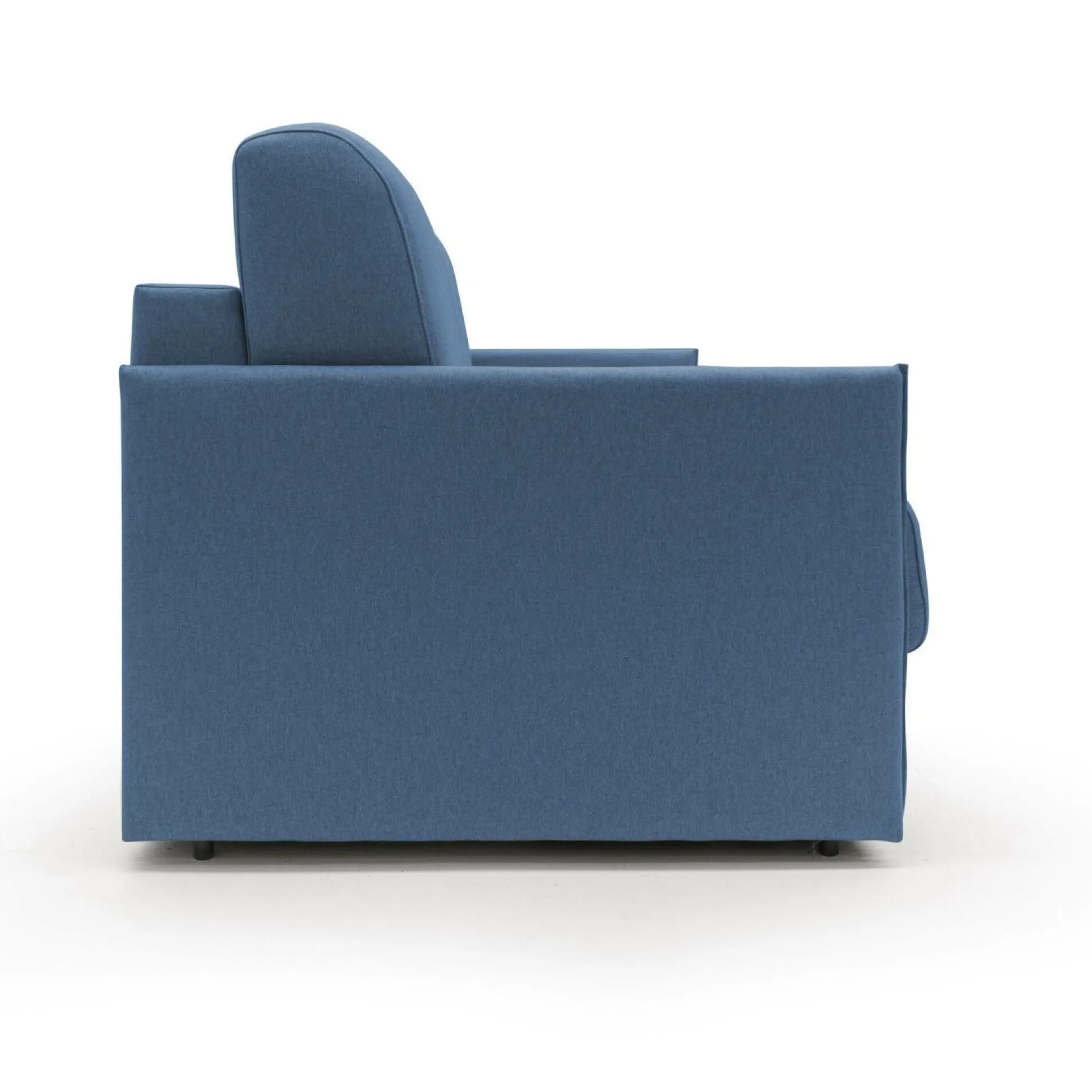 Canapé convertible tissu déhoussable Arthur - Bleu - Grand 2 places