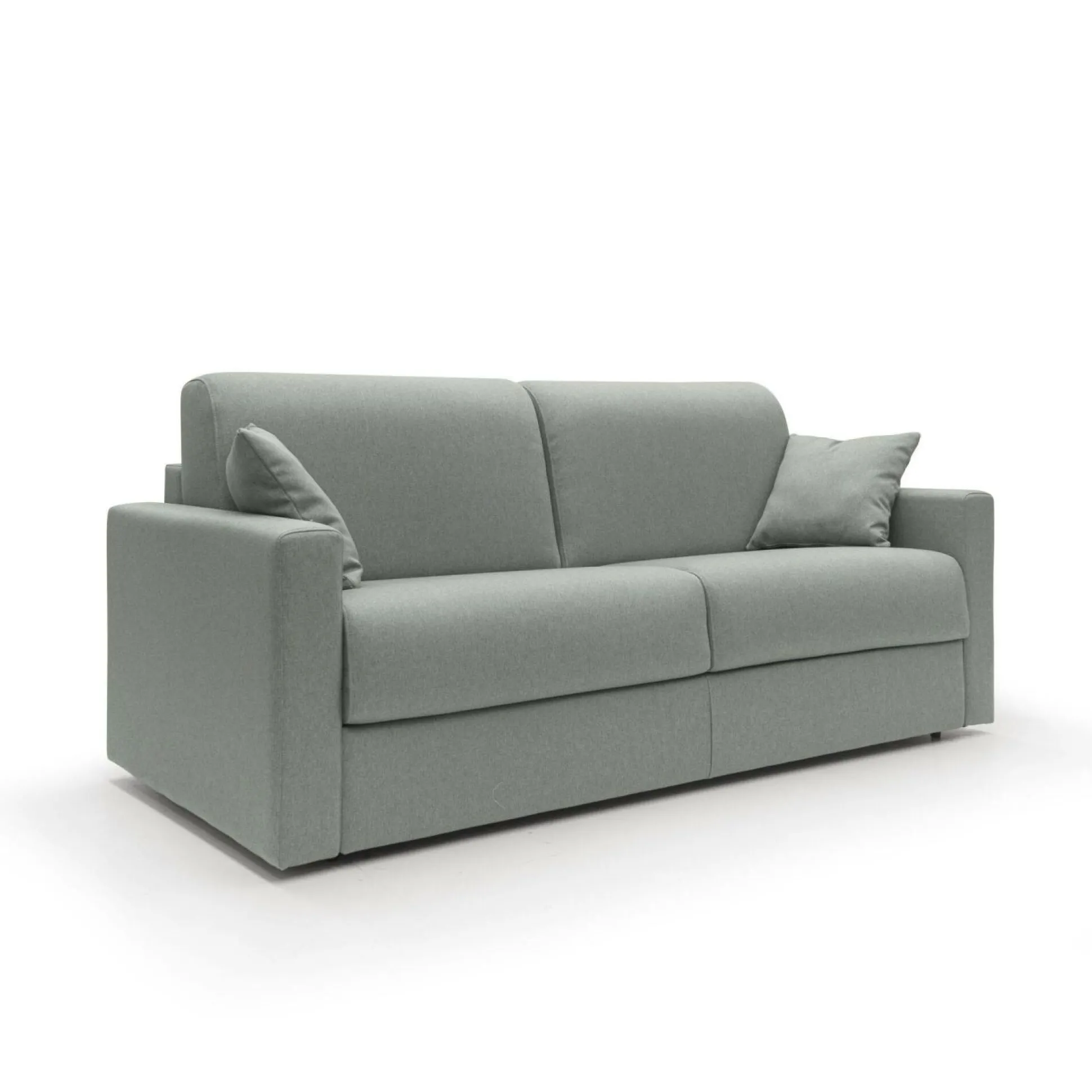 Canapé convertible tissu déhoussable Aubin - Gris - 3 places