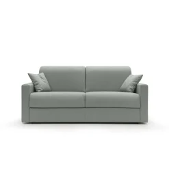 Canapé convertible tissu déhoussable Aubin - Gris - 3 places