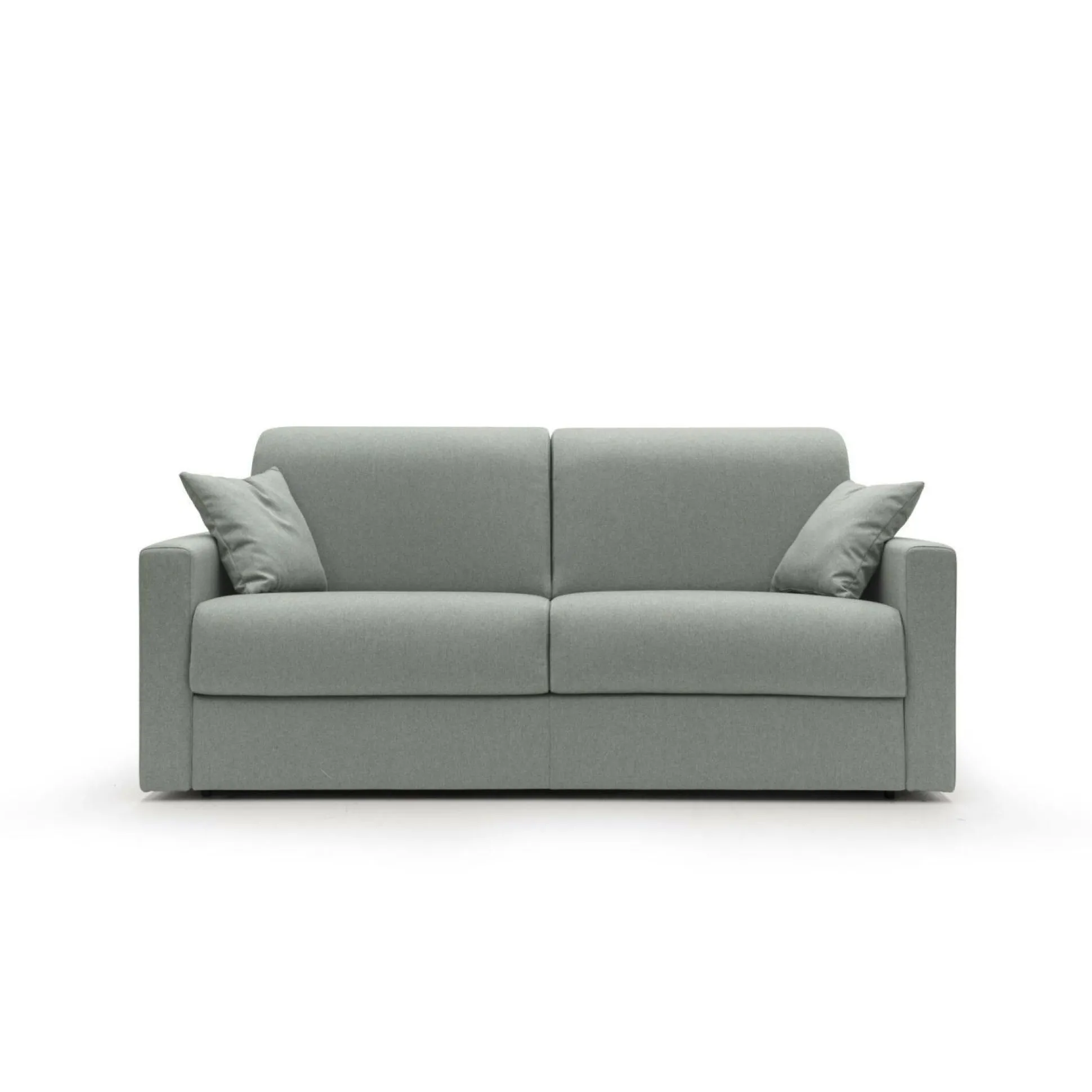 Canapé convertible tissu déhoussable Aubin - Gris - 3 places