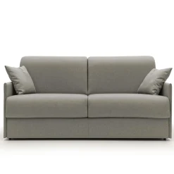 Canapé convertible tissu déhoussable Arthur - Taupe - Grand 3 places