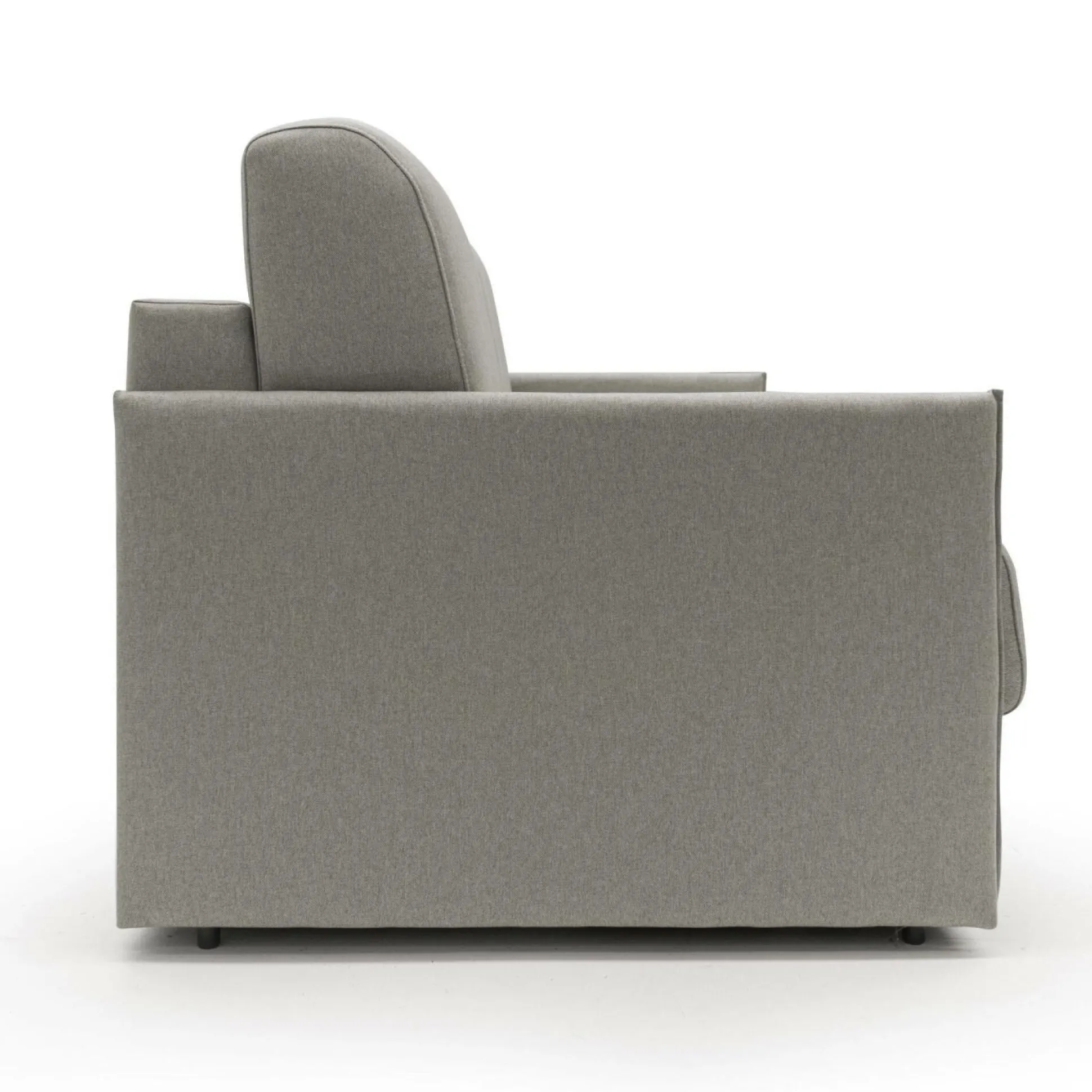 Canapé convertible tissu déhoussable Arthur - Taupe - Grand 3 places