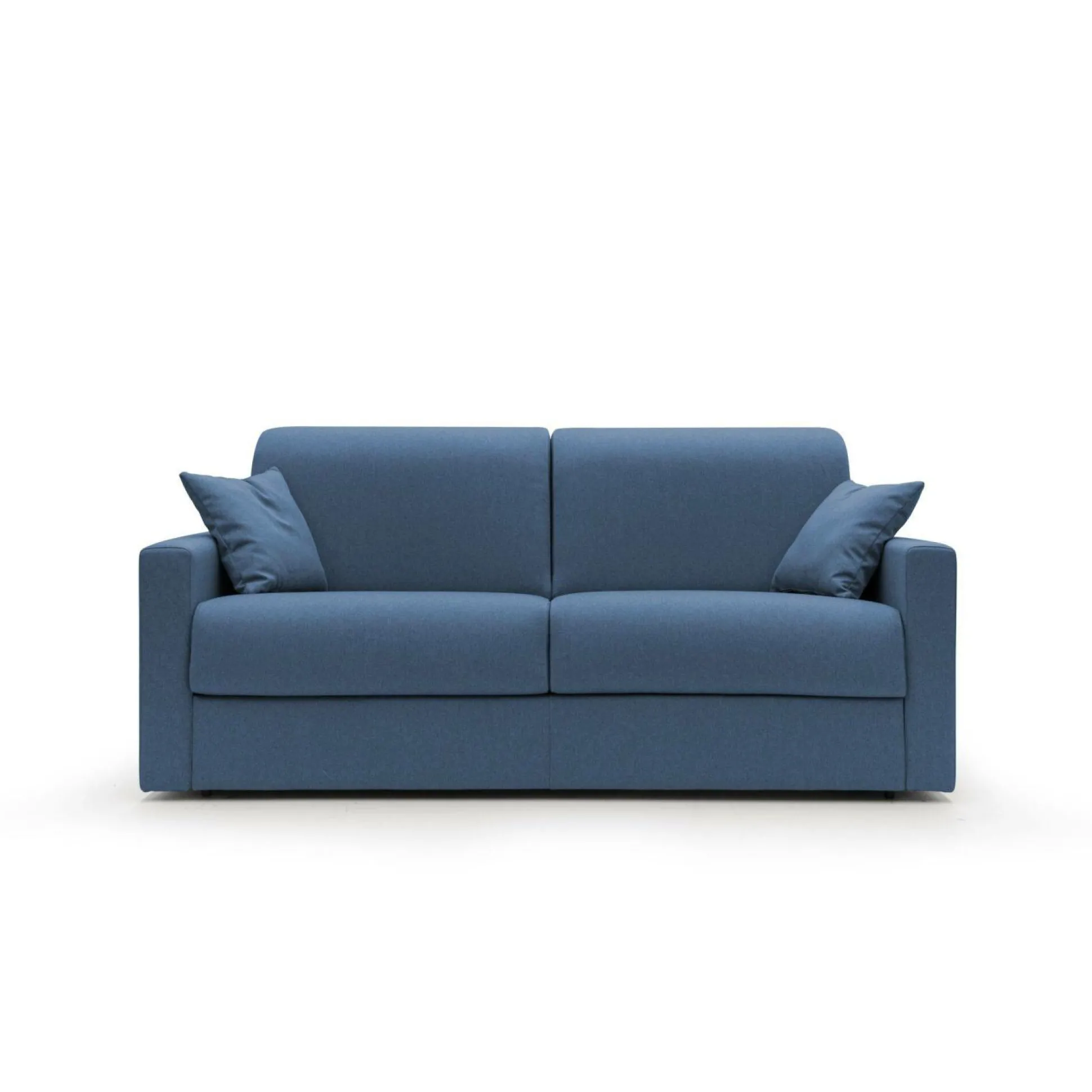 Canapé convertible tissu déhoussable Aubin - Bleu - Grand 3 places