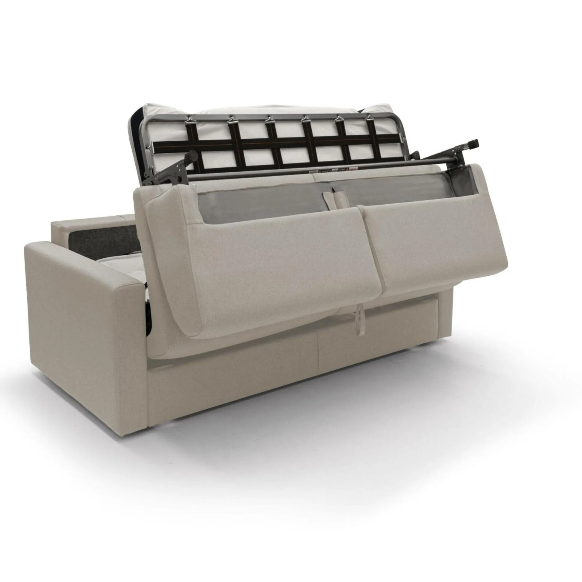 Canapé convertible tissu déhoussable Aubin - Lin - Grand 3 places