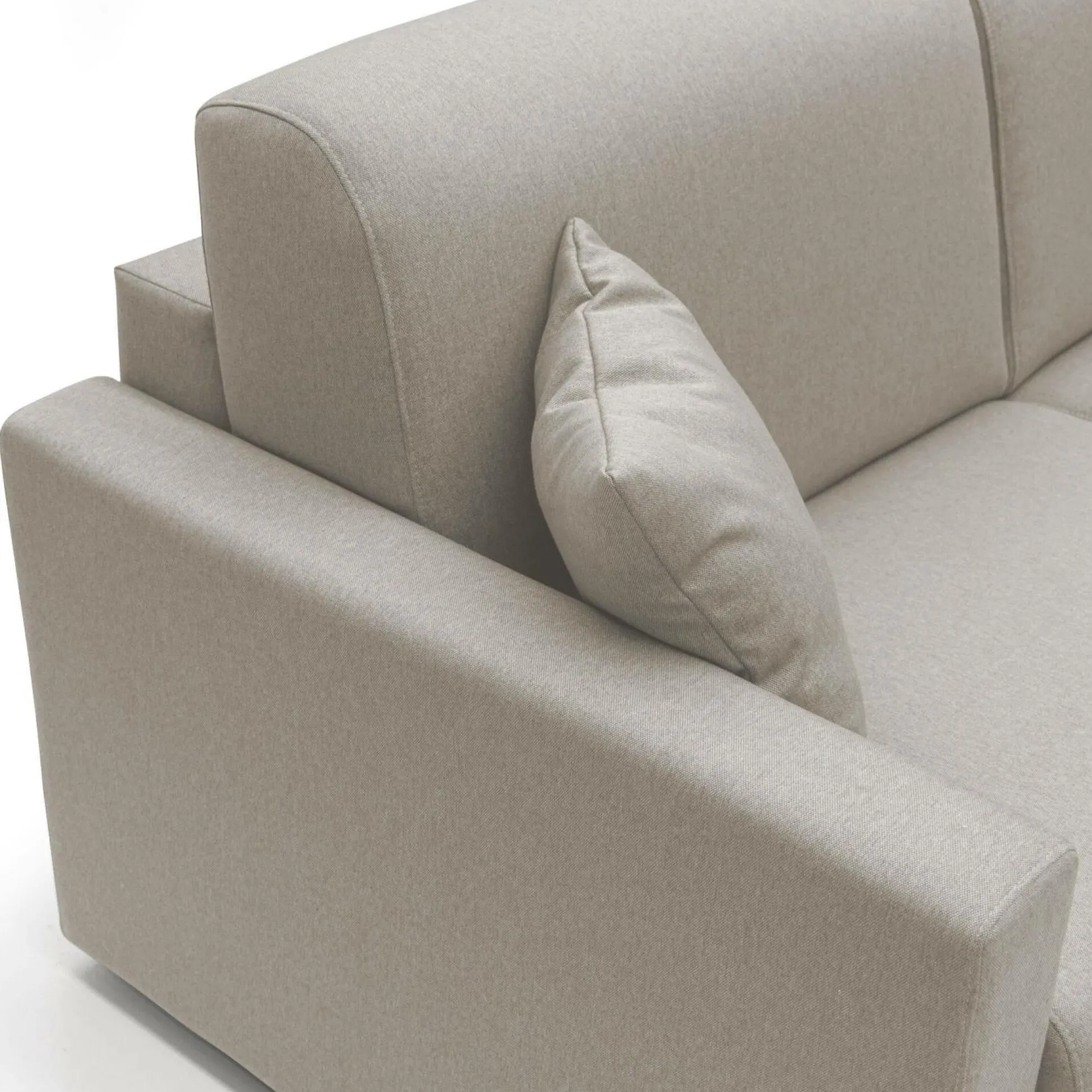 Canapé convertible tissu déhoussable Aubin - Lin - Grand 3 places