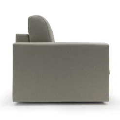 Canapé convertible tissu déhoussable Aubin - Taupe - 3 places