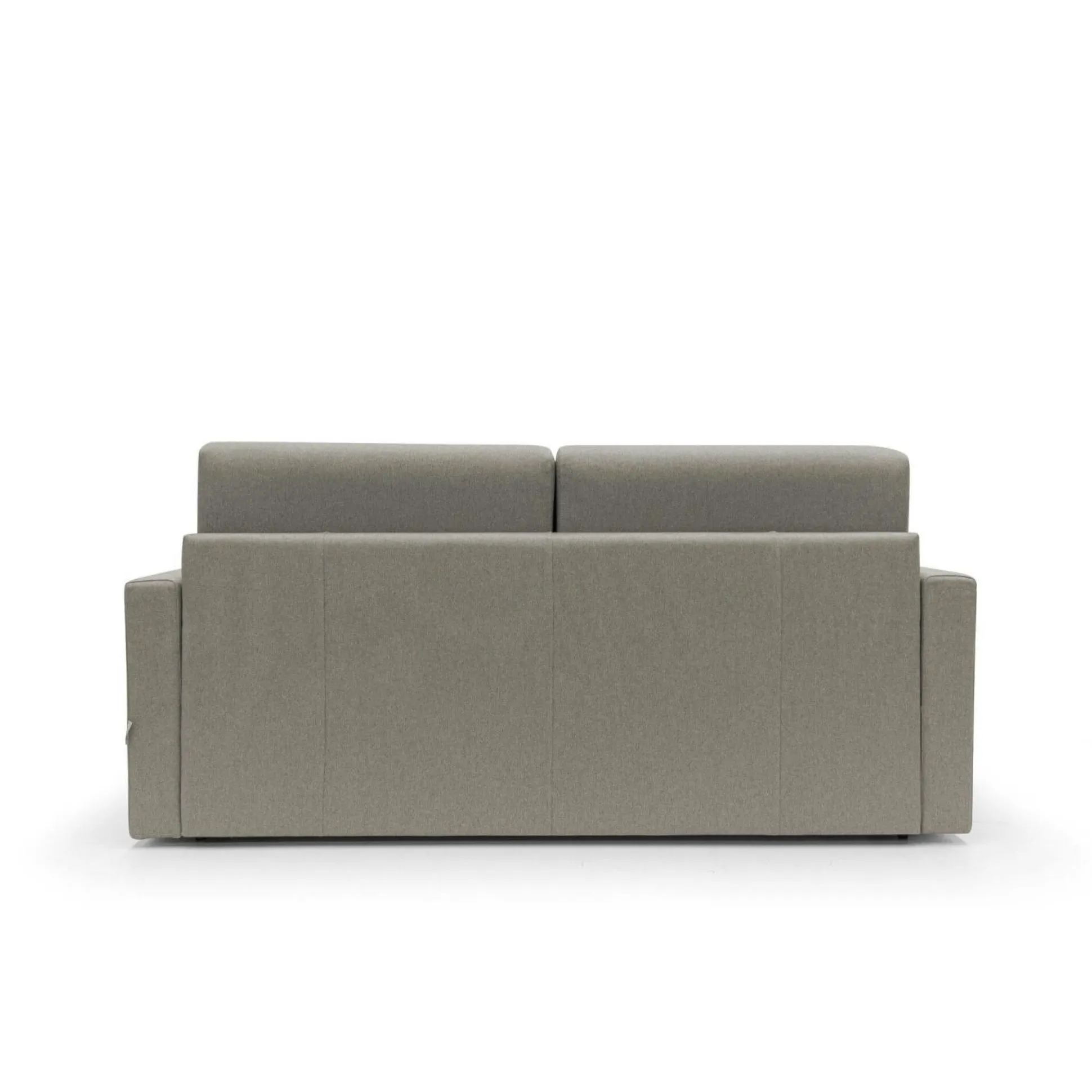 Canapé convertible tissu déhoussable Aubin - Taupe - 3 places