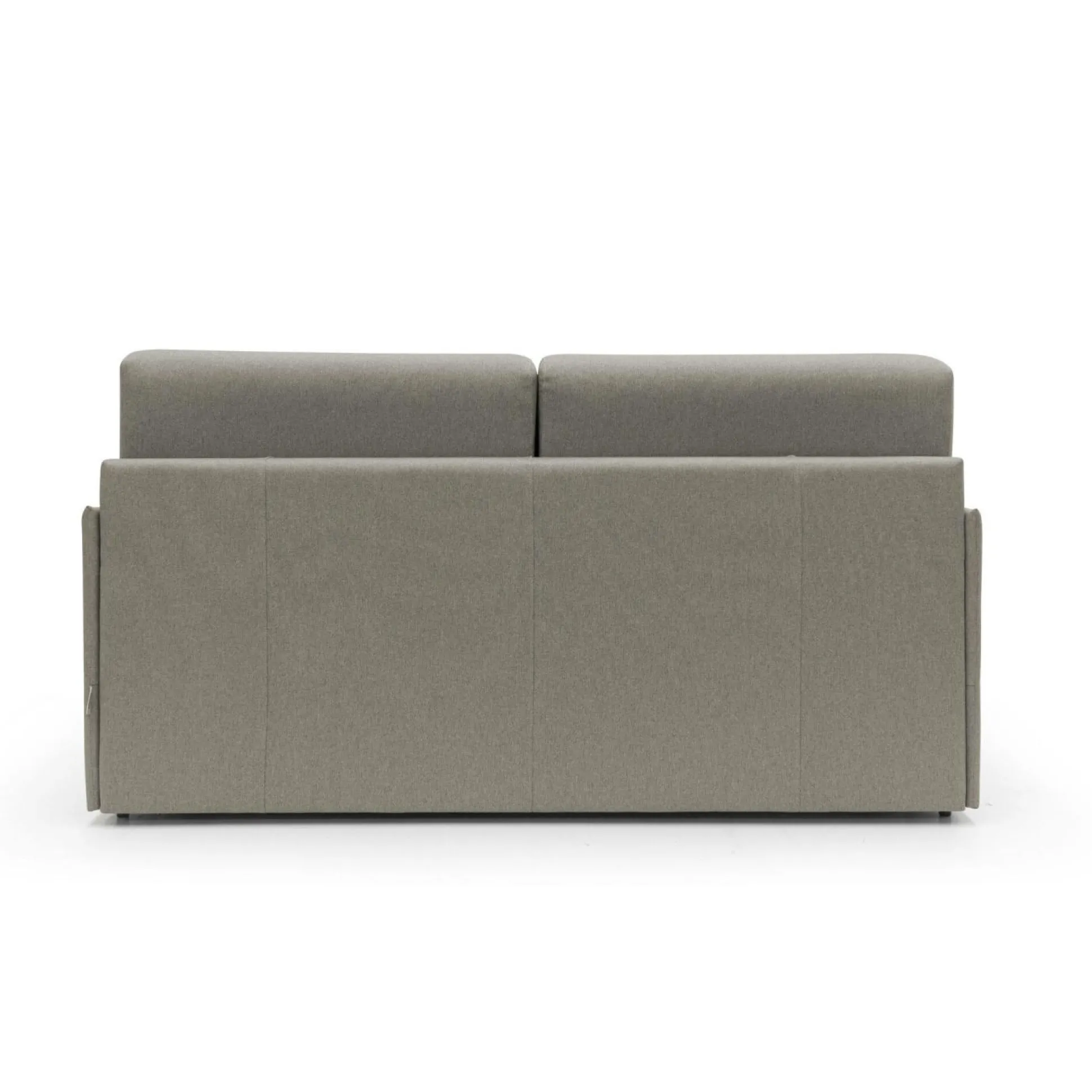 Canapé convertible tissu déhoussable Arthur - Taupe - Grand 2 places
