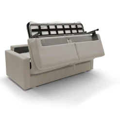 Canapé convertible tissu déhoussable Aubin - Lin - 3 places