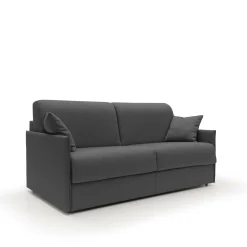 Canapé convertible tissu déhoussable Arthur - Anthracite - Grand 3 places