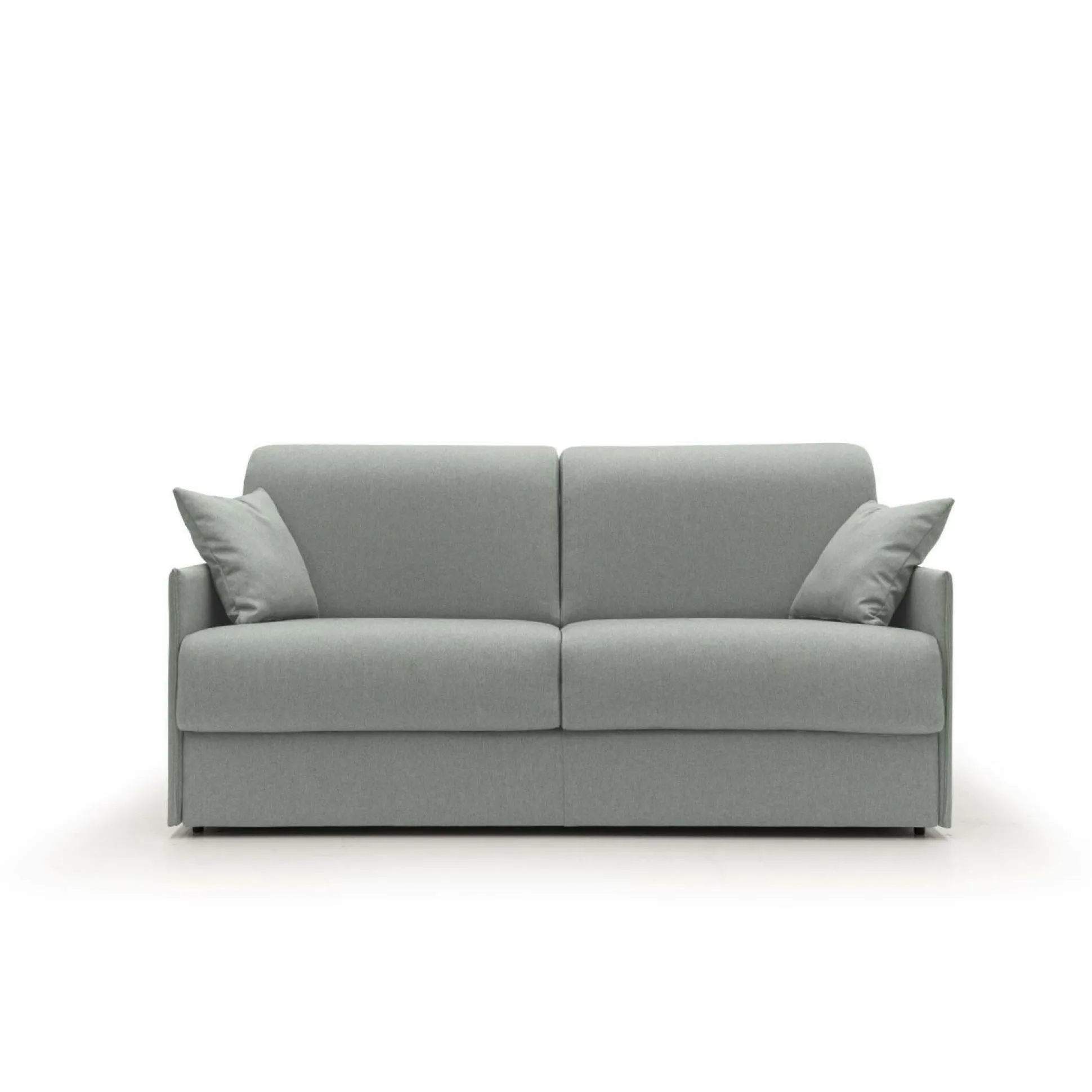 Canapé convertible tissu déhoussable Arthur - Gris - Grand 2 places