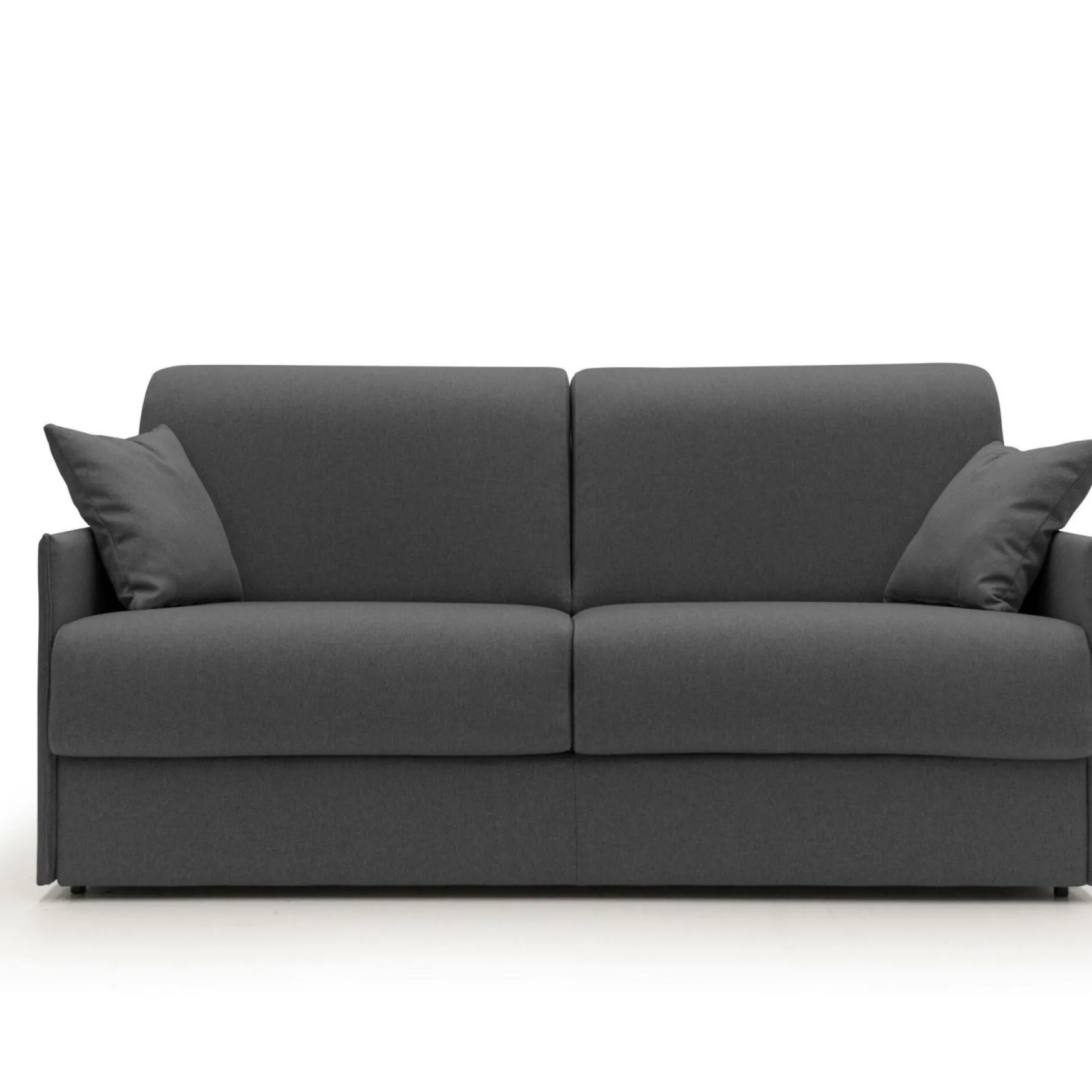 Canapé convertible tissu déhoussable Arthur - Anthracite - 3 places