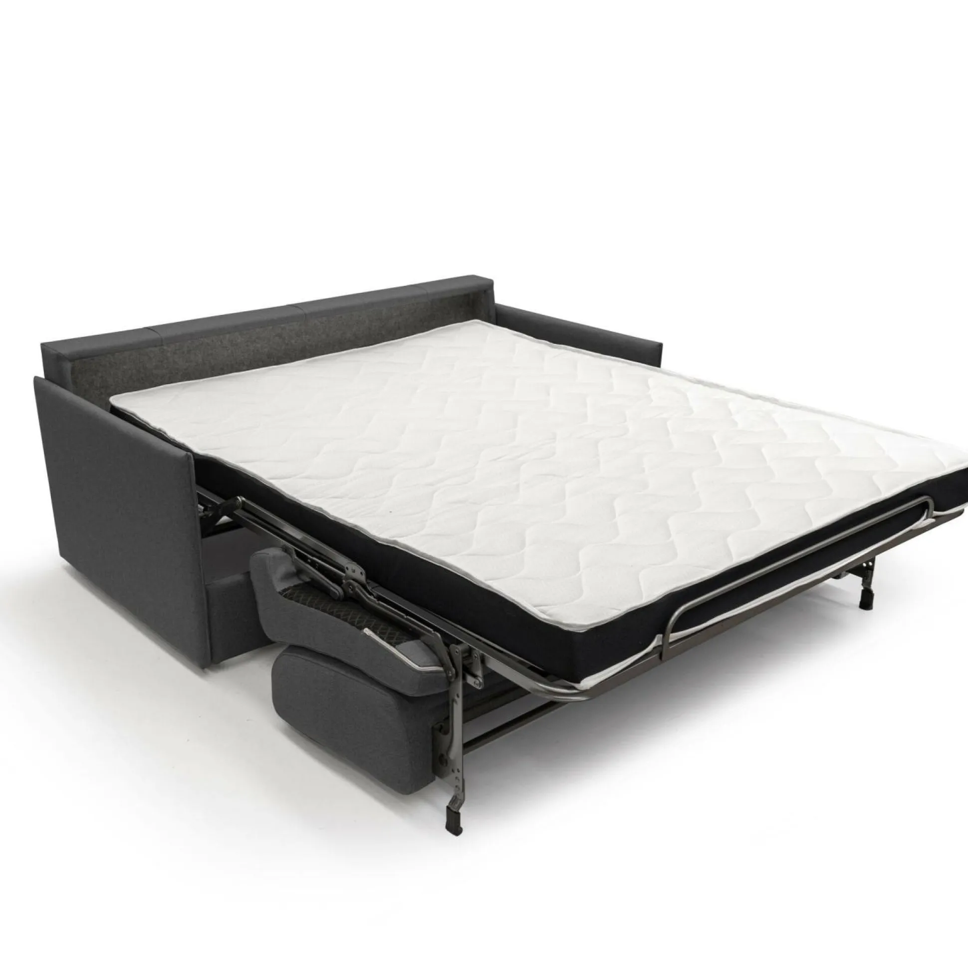 Canapé convertible tissu déhoussable Arthur - Anthracite - 3 places