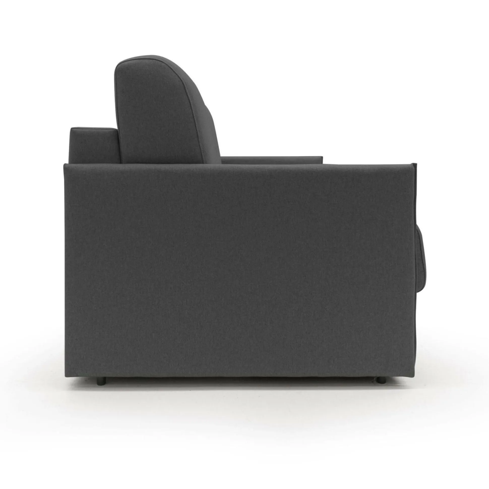Canapé convertible tissu déhoussable Arthur - Anthracite - 3 places