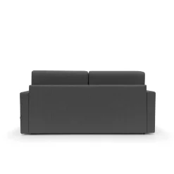 Canapé convertible tissu déhoussable Aubin - Anthracite - Grand 3 places