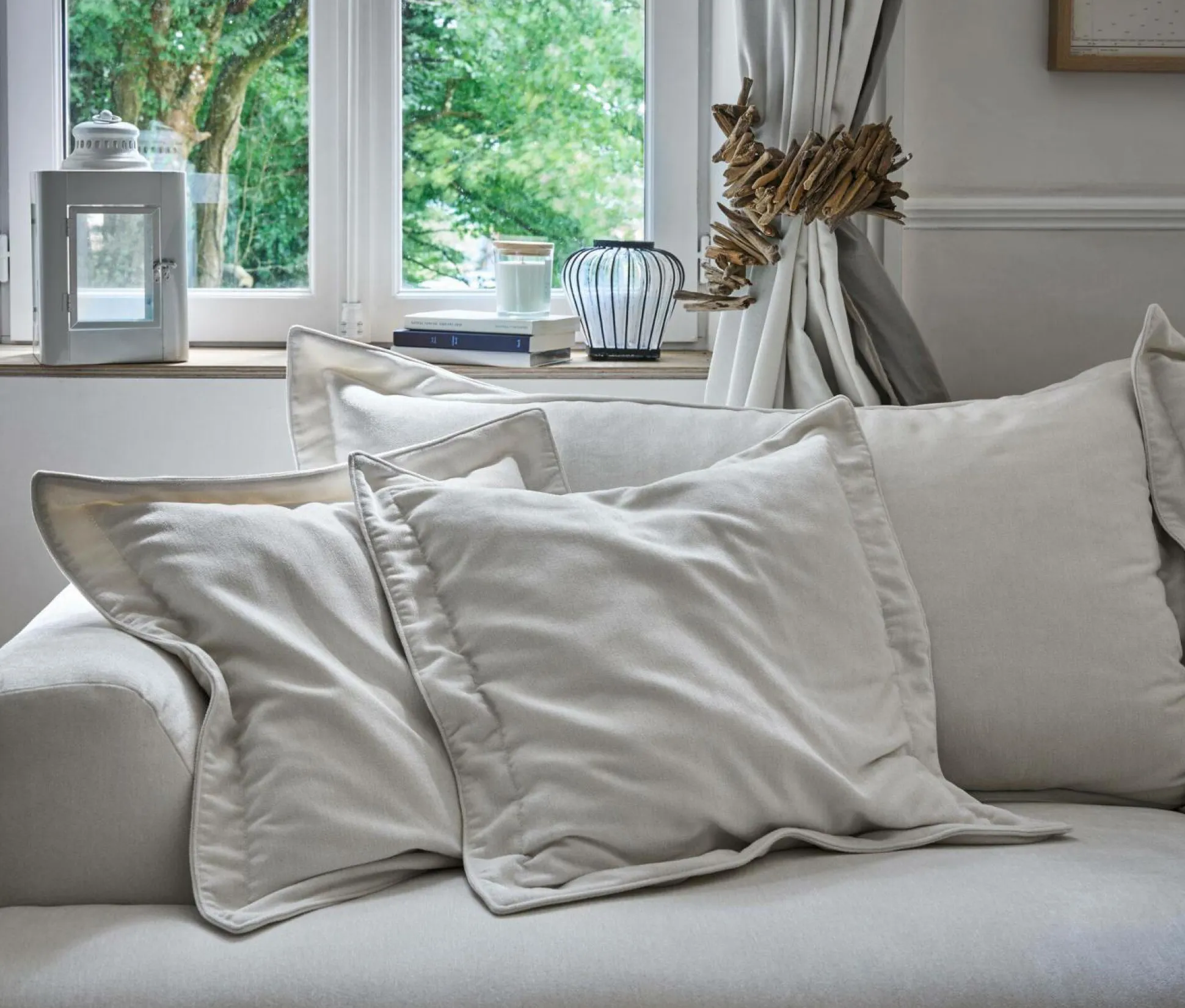 Canapé convertible tissu Pacha - Naturel