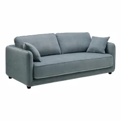 Canapé convertible tissu Paxi - Bleu Clair