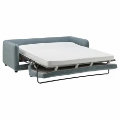 Canapé convertible tissu Paxi - Bleu Clair