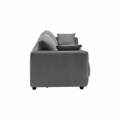 Canapé convertible tissu Paxi - Anthracite