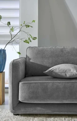 Canapé convertible tissu Paxi - Anthracite