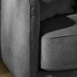 Canapé convertible tissu Paxi - Anthracite