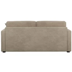 Canapé convertible tissu Parme - Grège - 3 places