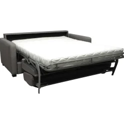 Canapé convertible tissu Parme - Grège - 3 places