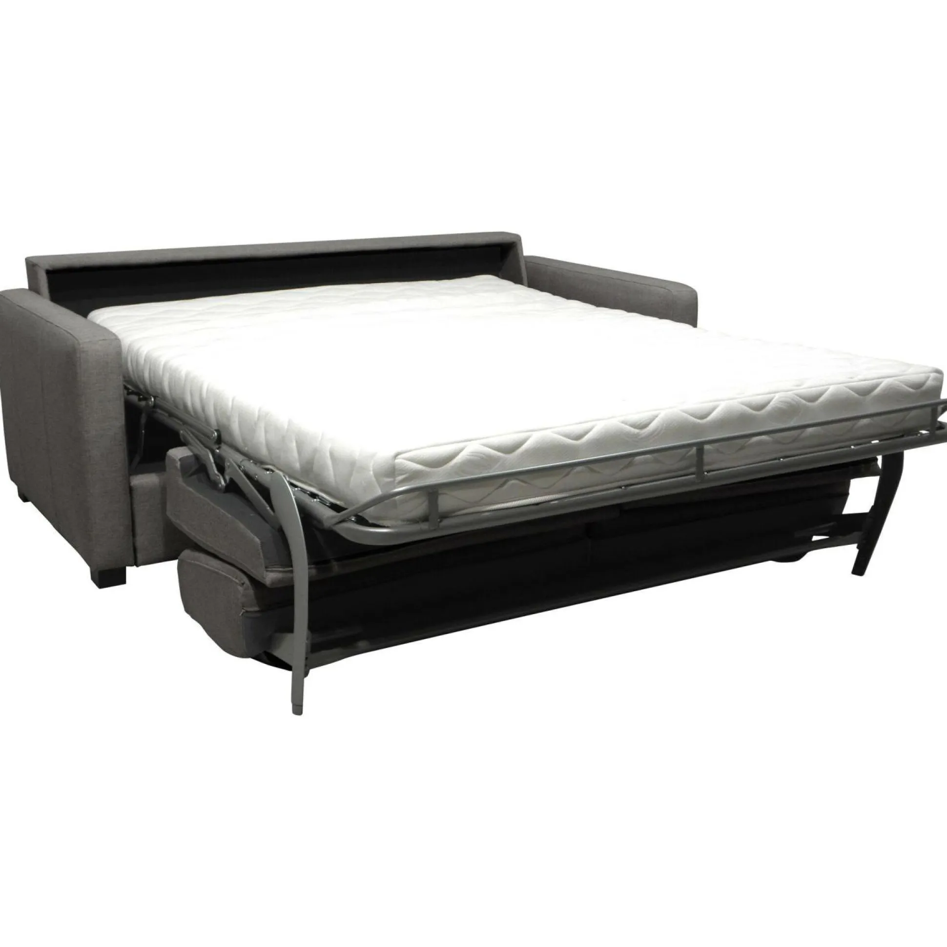 Canapé convertible tissu Parme - Grège - 3 places