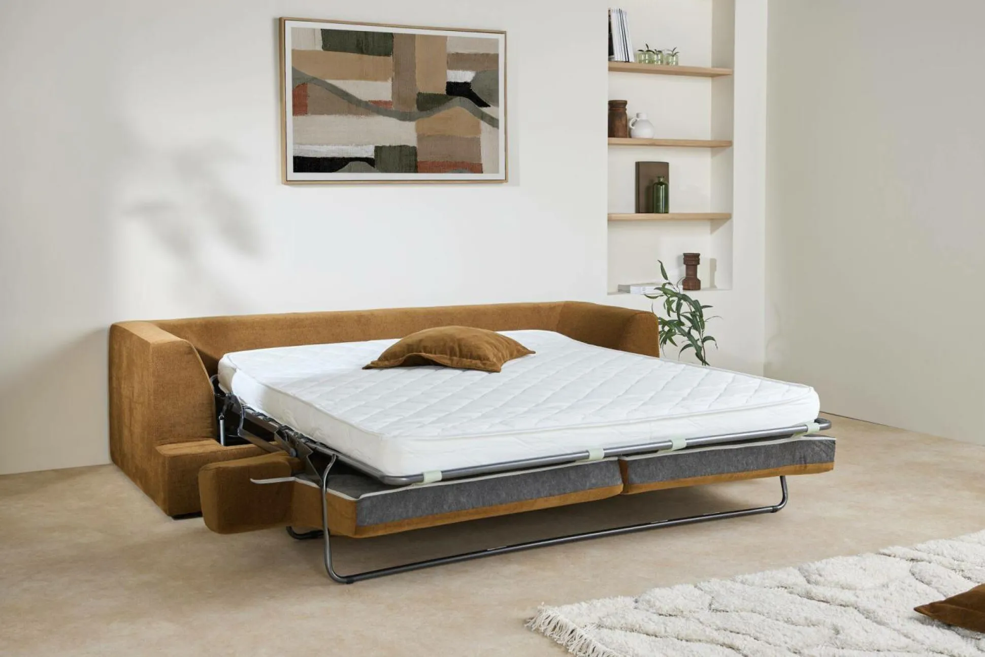 Canapé convertible tissu Pacha - Bronze