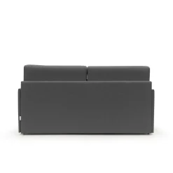 Canapé convertible tissu recyclé déhoussable Arthur - Anthracite - Grand 2 places