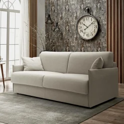 Canapé convertible tissu recyclé déhoussable Arthur - Lin - Grand 2 places