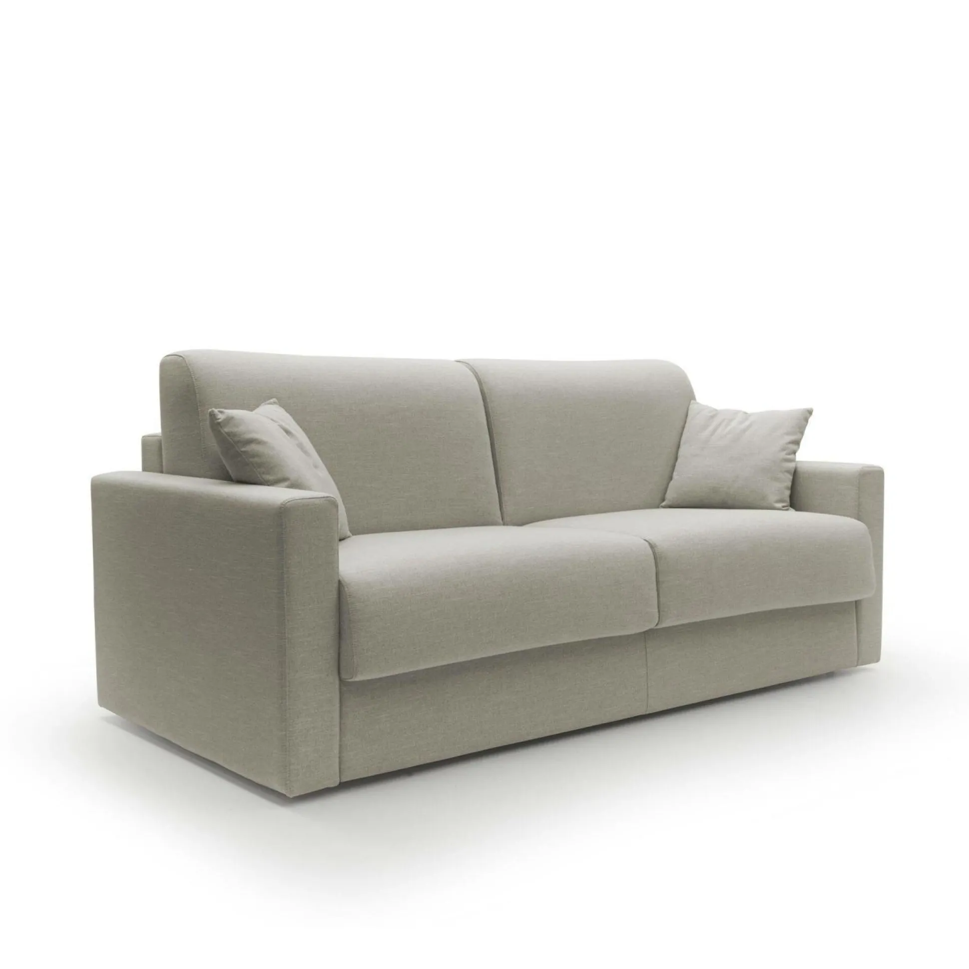 Canapé convertible tissu recyclé déhoussable Aubin - Lin - Grand 3 places