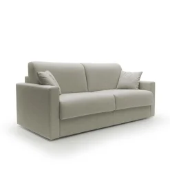 Canapé convertible tissu recyclé déhoussable Aubin - Lin - Grand 2 places