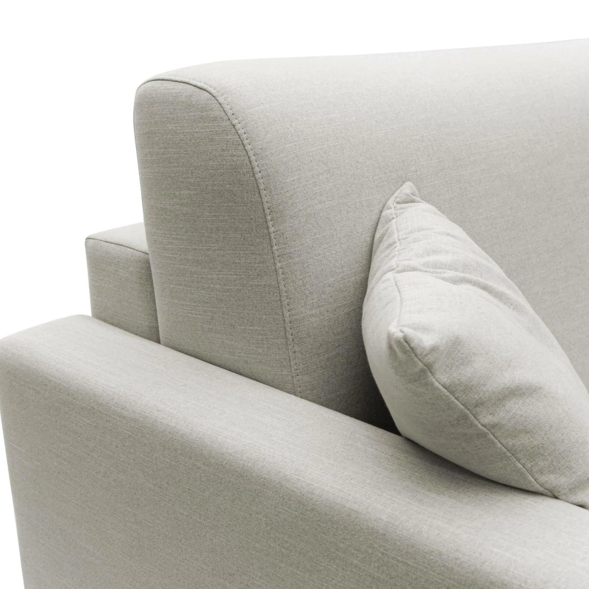 Canapé convertible tissu recyclé déhoussable Aubin - Lin - Grand 2 places