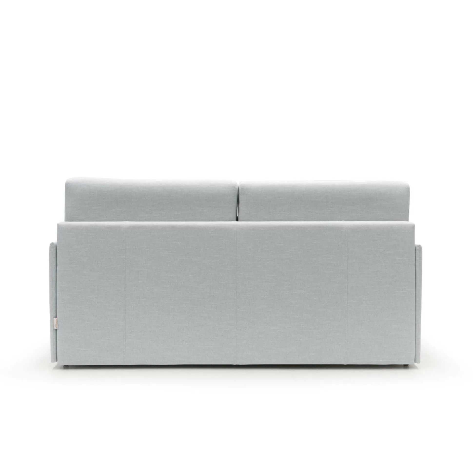 Canapé convertible tissu recyclé déhoussable Arthur - Gris Clair - Grand 2 places